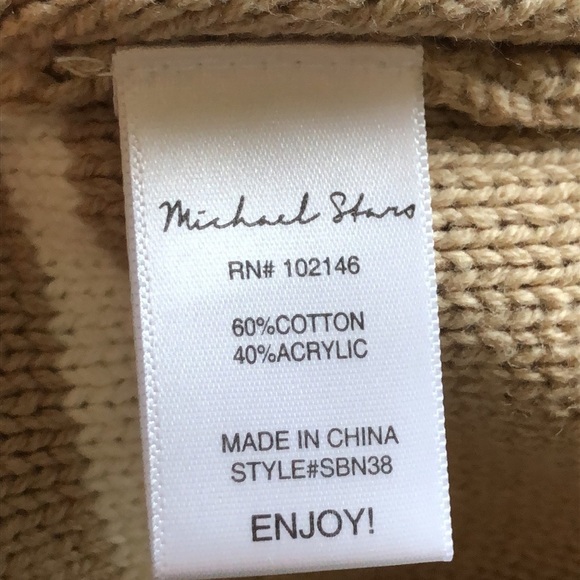 Michael Stars Sweater Emelie Half Zip Breton Striped Pullover Tunic Large NWT - Picture 11 of 13